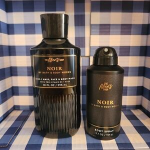🆕️ BBW Noir Men’s Body Wash/Spray Set Cologne Collection NEW Full Size